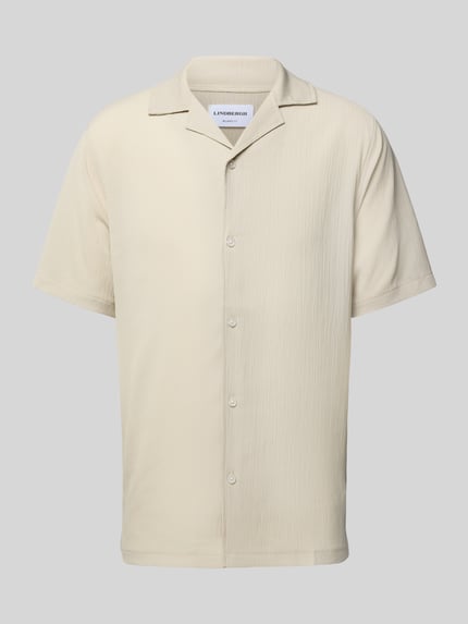 Lindbergh Relaxed Fit Freizeithemd mit Reverskragen Sand 2