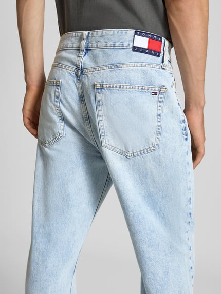 Tommy Jeans Straight Fit Jeans aus reiner Baumwolle Hellblau 3