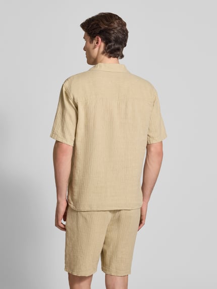 Redefined Rebel Regular Fit Leinenhemd mit Reverskragen Modell 'DYLAN' Offwhite 5
