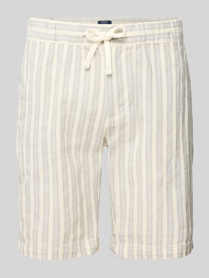 MCNEAL Bermudas mit Label-Detail und elastischem Bund Hellblau 2