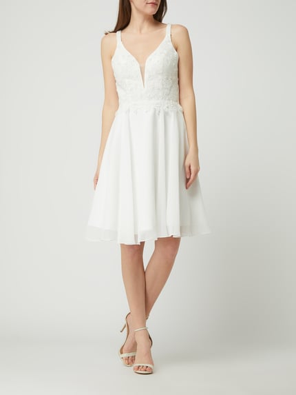 LUXUAR FASHION Brautkleid mit Strasssteinen Offwhite 1