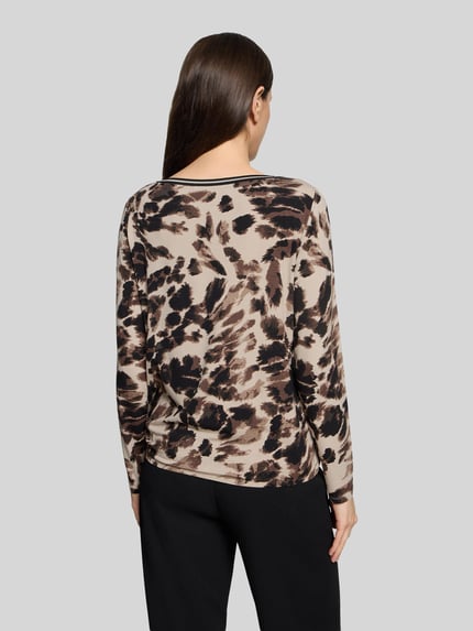 Betty Barclay Langarmshirt mit Glitzer-Print Sand 5