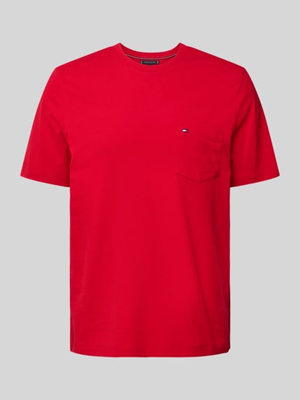 Tommy Hilfiger T-shirt o kroju regular fit z czystej bawełny Czerwony 2