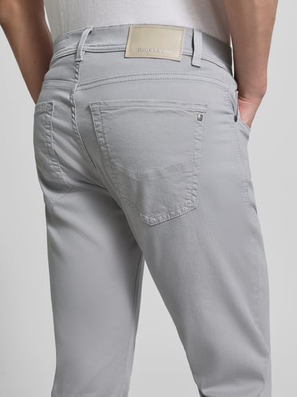 Pierre Cardin Jeans met labeldetail model 'Lyon' Lichtgrijs - 3