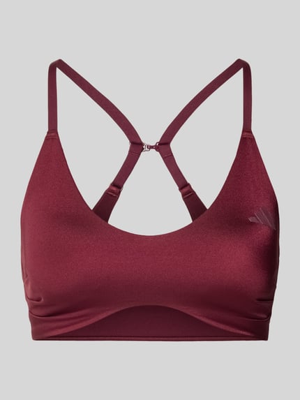 adidas Training Sport-BH mit verstellbaren Spaghettiträgern Bordeaux 1