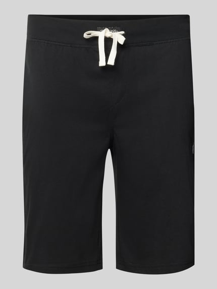 Korte broek van jersey met geborduurd logo Shop The Look MANNEQUINE