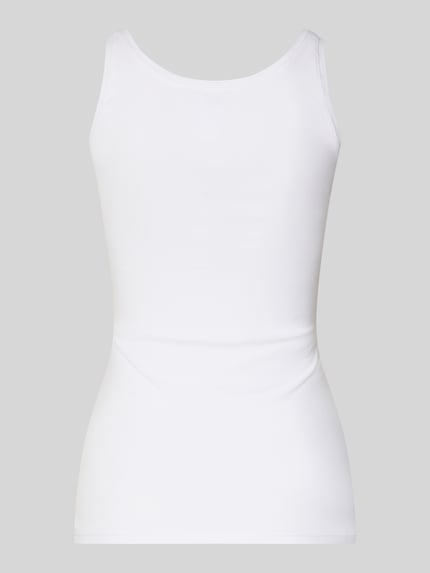 Produktfoto, Slim Fit Top mit Allover-Animal-Print im 2er-Pack von Skiny im weißen Farbton, aus elastischem Baumwoll-Mix, Rundhalsausschnitt, 2er-Pack, Logo-Print.