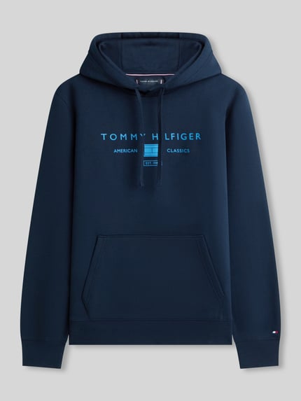 Tommy Hilfiger regular fit hoodie met logoprint Marineblauw - 2