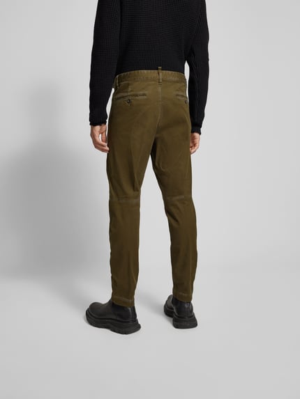 Dsquared2 Chino in used-look Olijfgroen - 5
