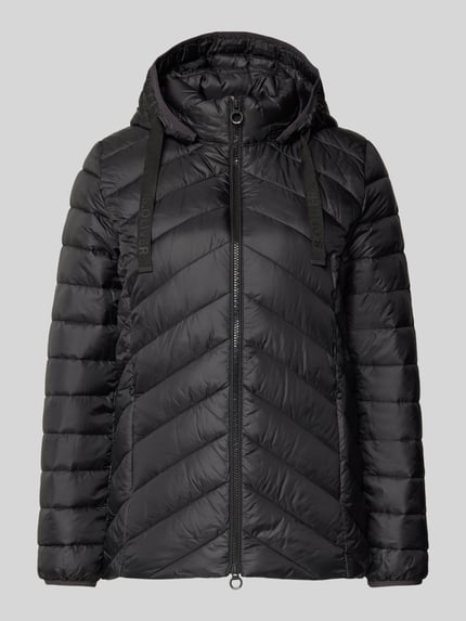 s.Oliver RED LABEL Shaped Fit Steppjacke mit Label Print Black 2