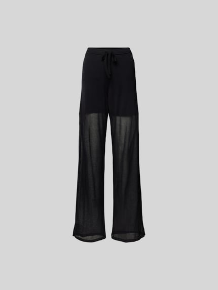 Victoria Beckham Stoffen broek in semitransparant design Zwart - 2