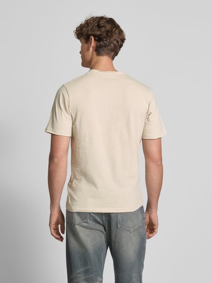 JACK & JONES T-Shirt mit Brusttasche Modell 'JAKE' Offwhite 5