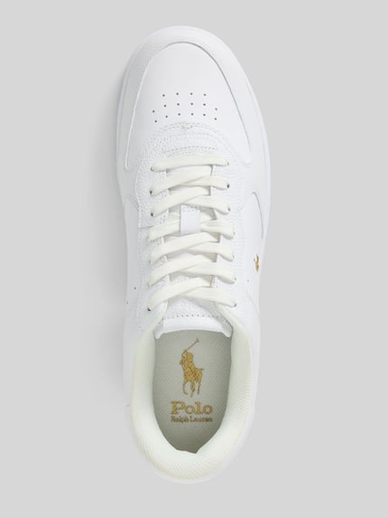 Polo Ralph Lauren Low Top sneakers van echt rundleer Wit - 3