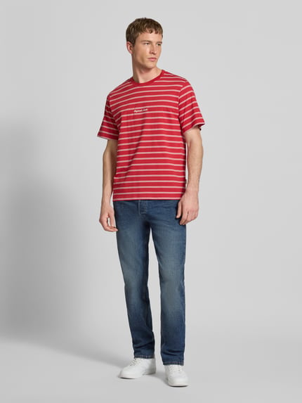 JACK & JONES Straight Fit Jeans im 5-Pocket-Design Modell 'MIKE' Dunkelblau 1