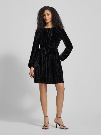 Tom Tailor Denim Minikleid aus Samt Black 1