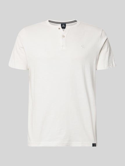 LERROS T-shirt met korte knoopsluiting Offwhite - 2