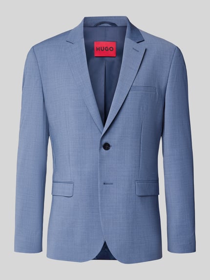 HUGO Marynarka do garnituru o kroju slim fit z mieszanki wełny model ‘ARTI’ Jasnoniebieski 2