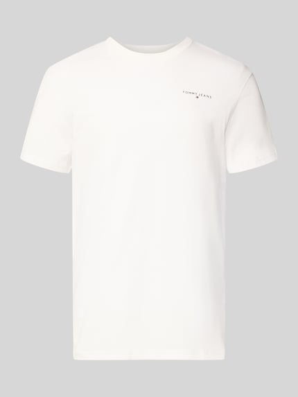 Tommy Jeans Slim Fit T-Shirt aus reiner Baumwolle Offwhite 2