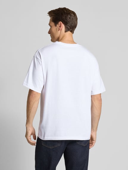 Tommy Hilfiger T-shirt o kroju relaxed fit z czystej bawełny Biały 5