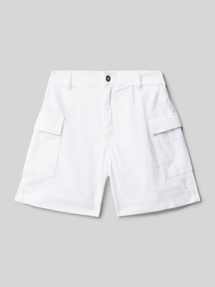 Blue Effect Regular fit korte cargobroek met riemlussen Wit - 1