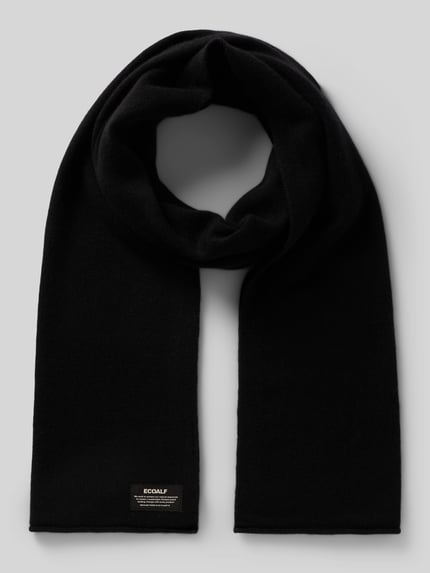 ECOALF Schal aus Lanawolle-Viskose-Mix Black 1