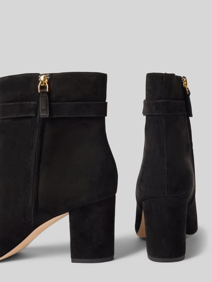 Lauren Ralph Lauren Stiefeletten aus Leder mit Applikation Modell 'KELLIE' Black 2