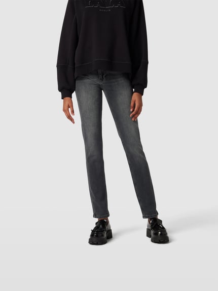 Anine Bing Jeansy z wysokim stanem w kroju skinny fit Ciemnoszary 4