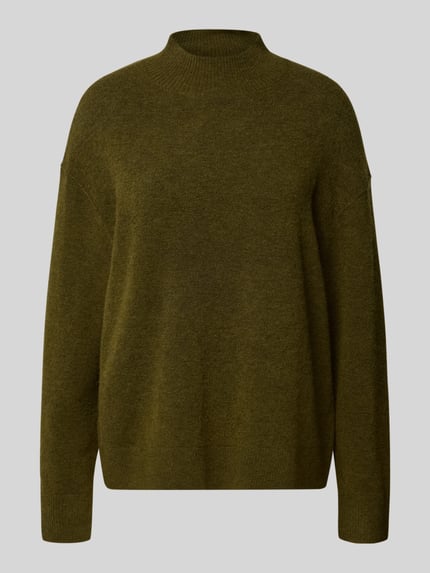 Marc O'Polo DENIM Regular Fit Strickpullover aus Schurwoll-Mix Oliv 2