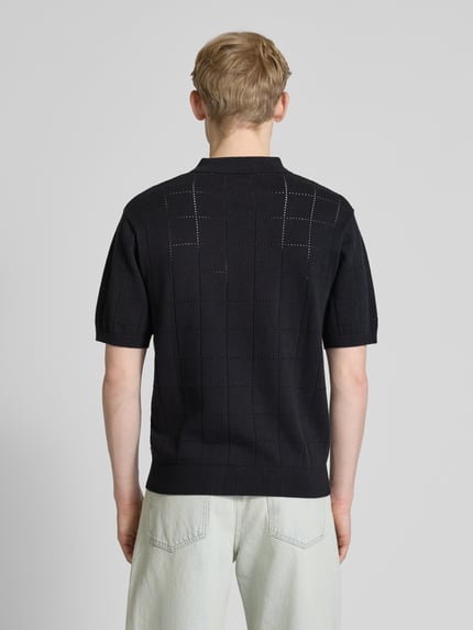 Levi's® Poloshirt mit gerippten Abschlüssen Black 5