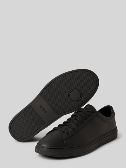 BOSS Low Top sneakers van echt rundleer Model 'KIERAN_TENN_ALLT' Black - 4