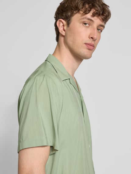 Selected Freizeithemd mit Knopfleiste Hellgruen 3