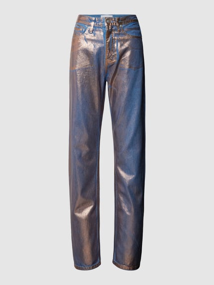 Calvin Klein Jeans Straight Leg Jeans in schimmerndem Design Jeansblau 2