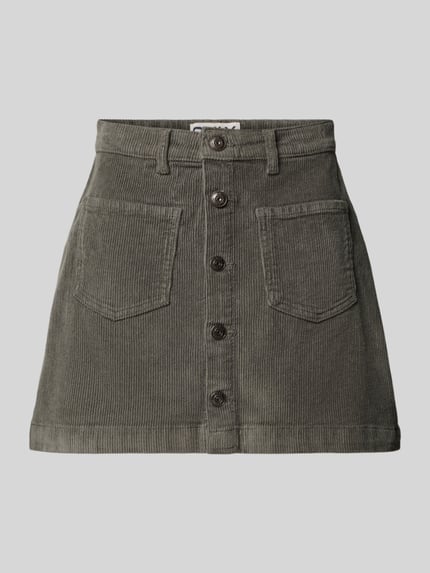 ONLY Corduroy minirok van katoenmix, model 'AMAZING GLOBAL' Steengrijs - 2