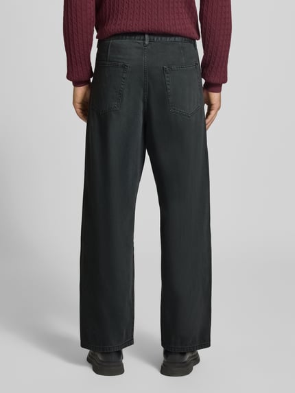 Lindbergh Straight Fit Stoffhose aus reiner Baumwolle Anthrazit 5
