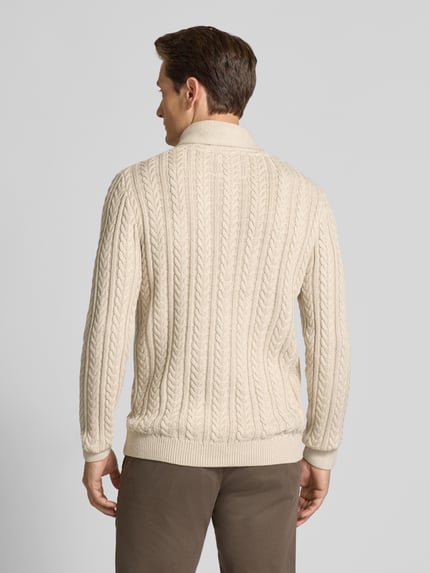 JACK & JONES Premium Gebreide pullover met opstaande kraag Beige - 5