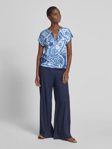 monari T-shirt met tuniekkraag Blauw - 1