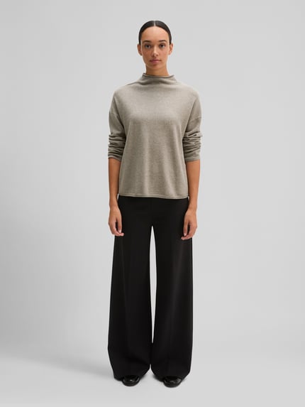Marc O'Polo Turtleneck mit Mock Neck Stein Melange 1