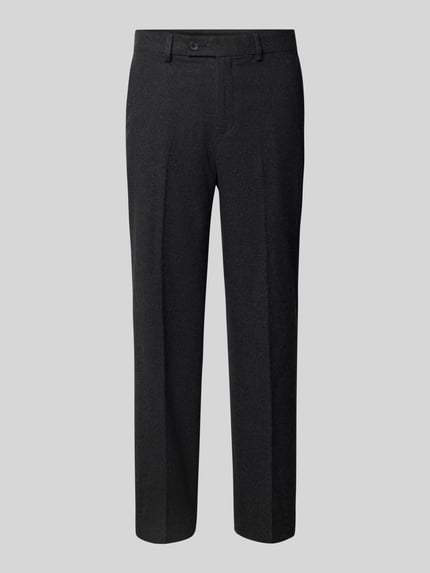 Lindbergh Regular Fit Stoffhose mit Bügelfalten Black 2
