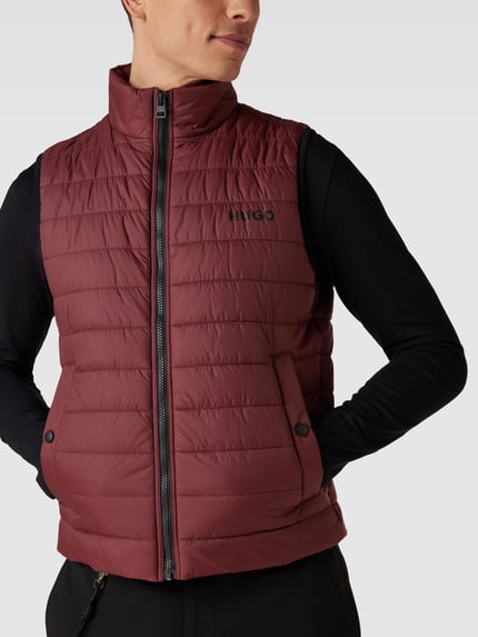 HUGO Weste mit Stehkragen Modell 'BENTIN' Bordeaux 3