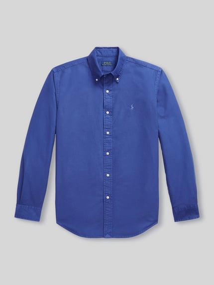 Polo Ralph Lauren Custom Fit Freizeithemd aus reiner Baumwolle Dunkelblau 2