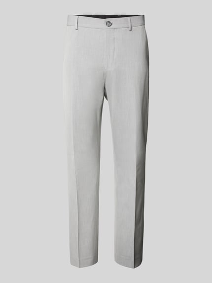 Slim Fit Anzughose mit Knopf- und Reißverschluss Shop The Look MANNEQUINE