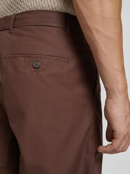 MANGO Regular Fit Bermudas mit Bundfalten Modell 'andrea' Mittelbraun 3