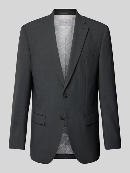 Pierre Cardin 2-knoop colbert met klepzakken model 'Grant' Antraciet - 2