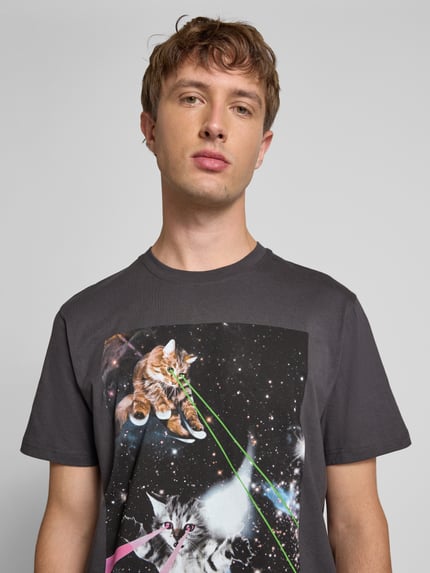 Dedicated T-Shirt mit Motiv-Print Anthrazit 3