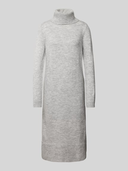 ONLY Strickkleid mit Rollkragen Modell 'BRANDIE' Hellgrau Melange 2