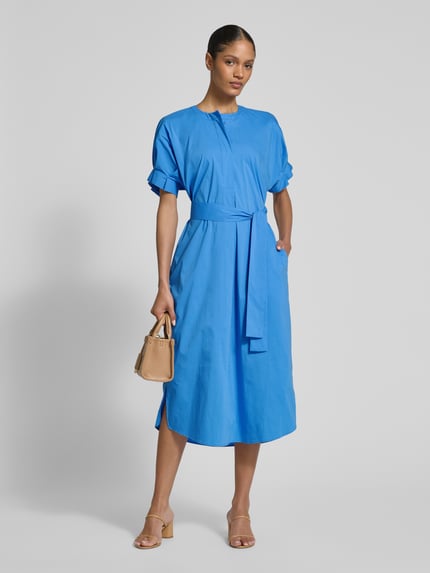 White Label Midi-jurk met steekzakken Bleu - 1