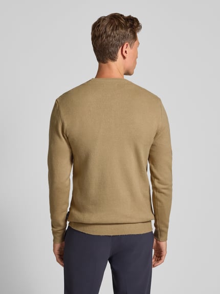 Casual Friday Regular fit gebreide pullover met ronde hals, model 'Heine' Beige - 5