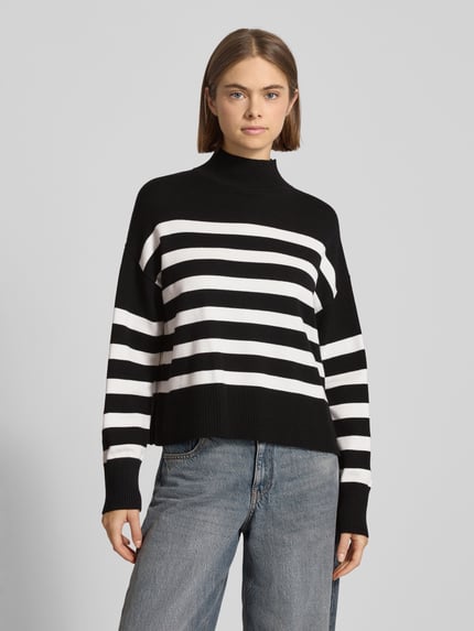 ONLY Regular Fit Strickpullover aus Viskose-Mix Modell 'BARI' Black 4