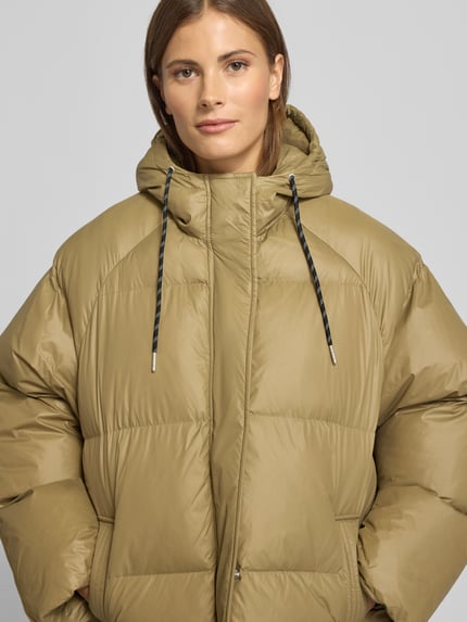 LOLLYS LAUNDRY Kurtka pikowana z kapturem model ‘Shelby’ Khaki 3