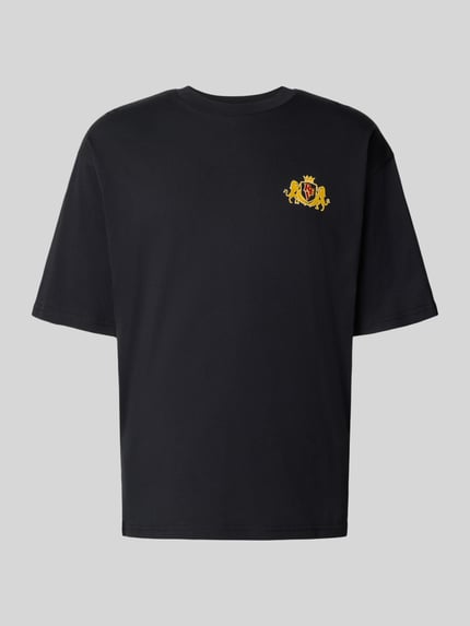 REVIEW T-Shirt mit Label-Patch Black 2